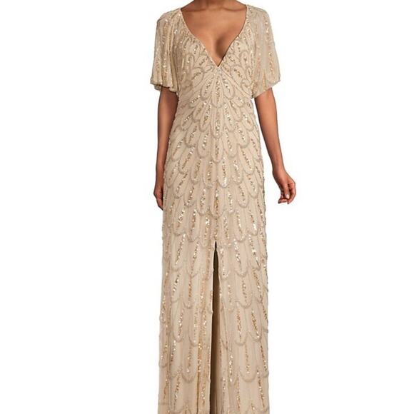 Aidan Mattox Dresses & Skirts - NWT MSRP$ 550 Aidan Mattox Sequined A-Line Gown size 14